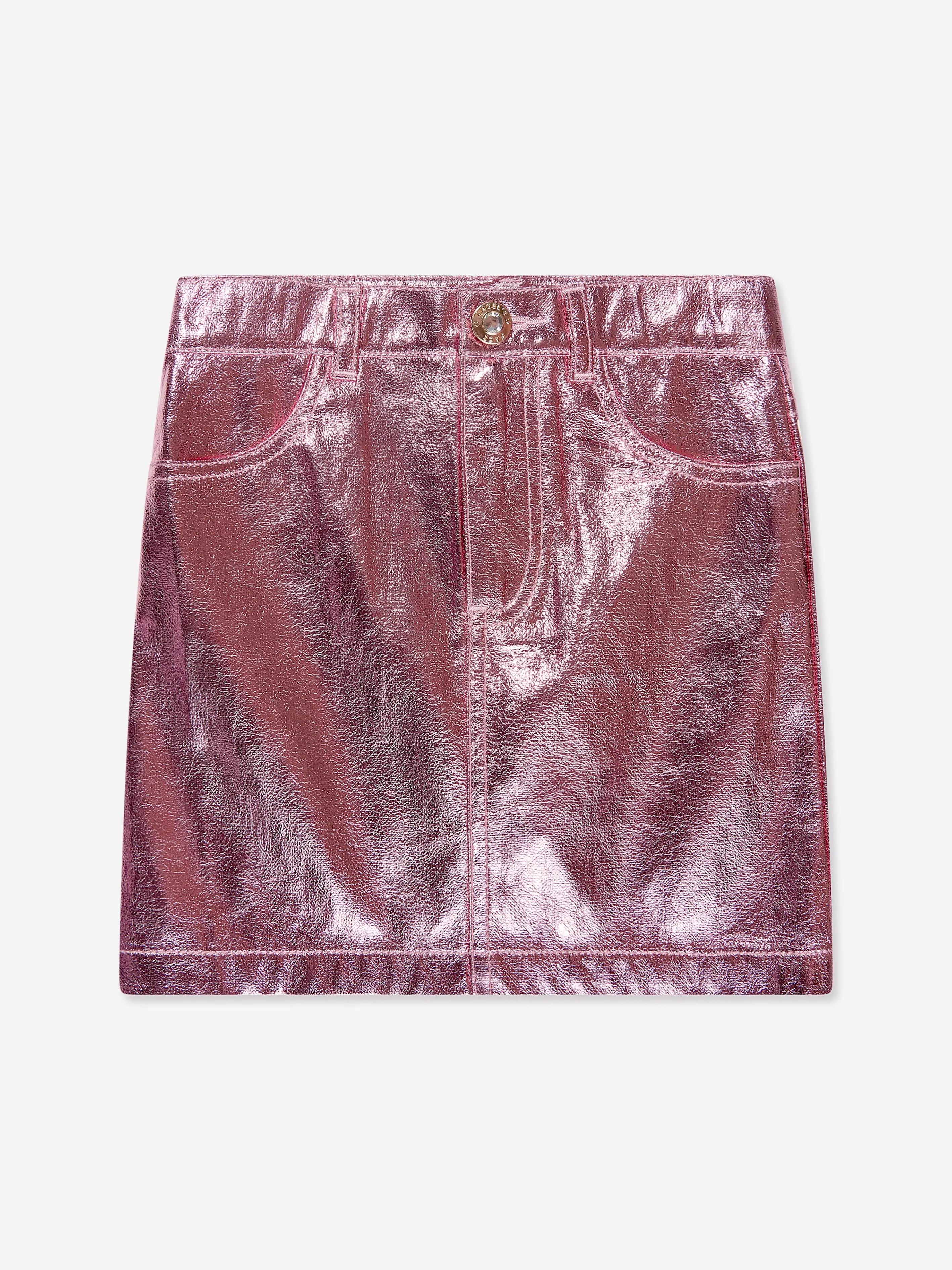 Angels Face Girls Diana Metallic Skirt in Pink