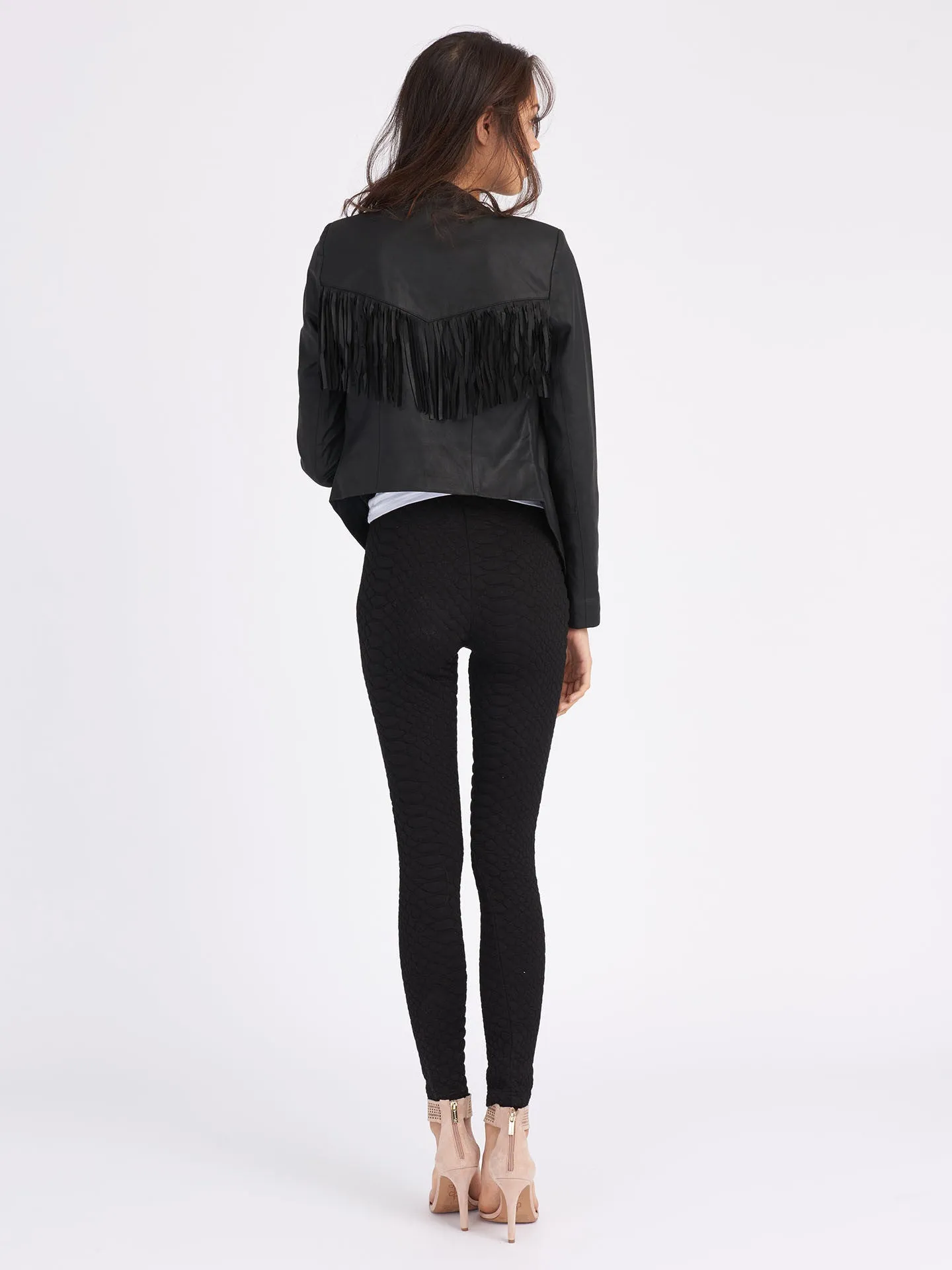 Black Fringe Jacket