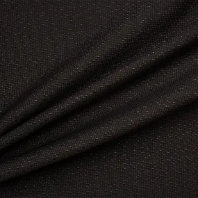 Black Metallic Silk Blend Cloqué (A 2.10m Piece)