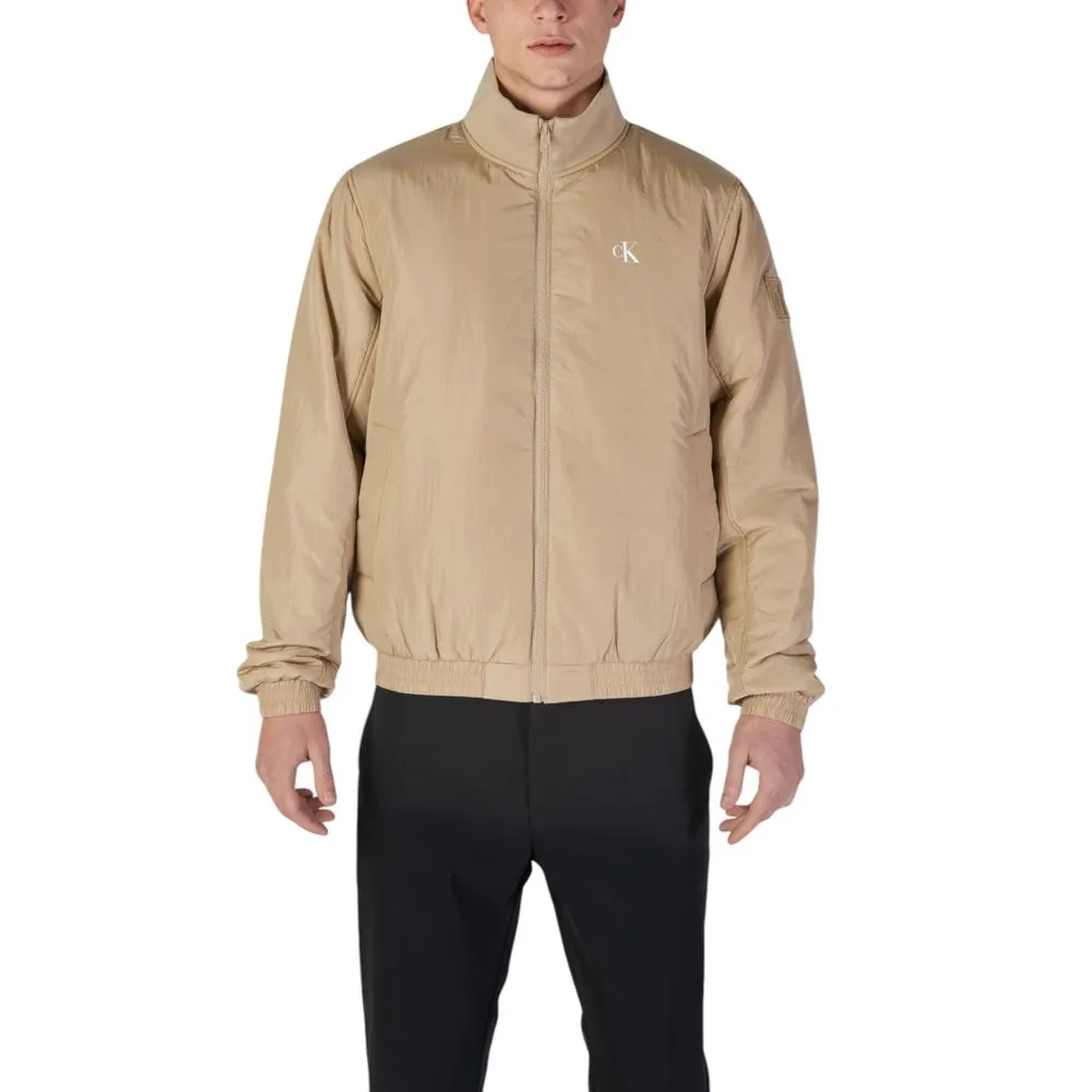 Calvin Klein Jeans Beige Polyamide Jacket