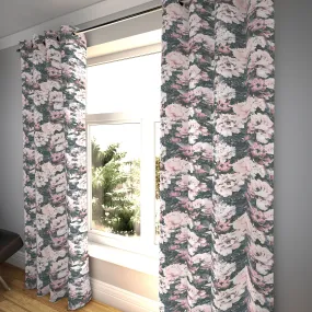 Camille Floral Velvet Curtains