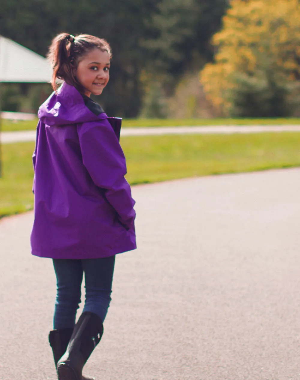 Children's Waterproof Shell Jacket, Galaxy Purple