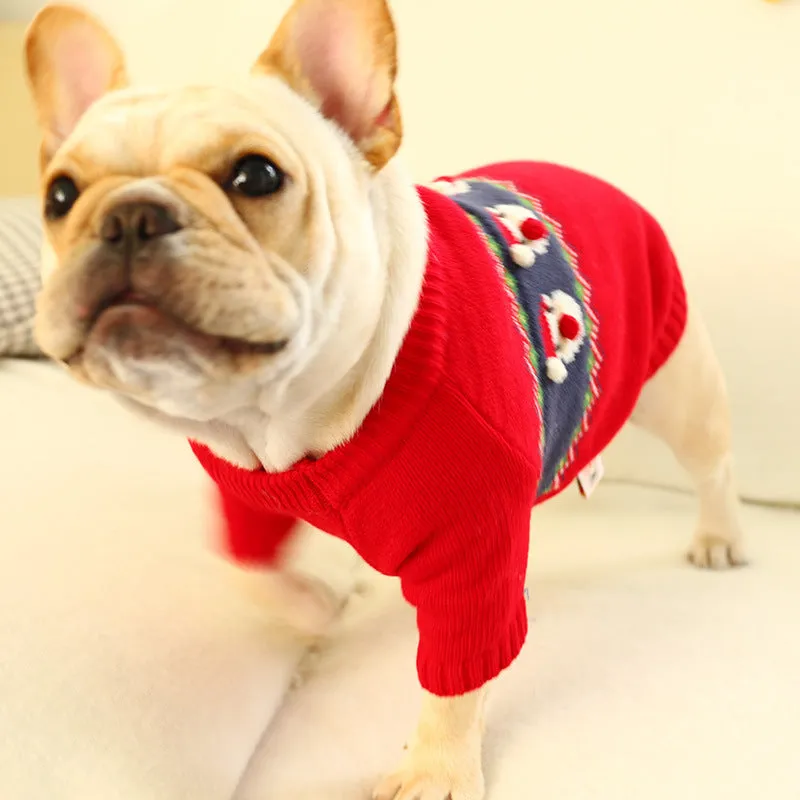 Cozy Christmas Dog Sweater - Festive Holiday Outfit for Pets