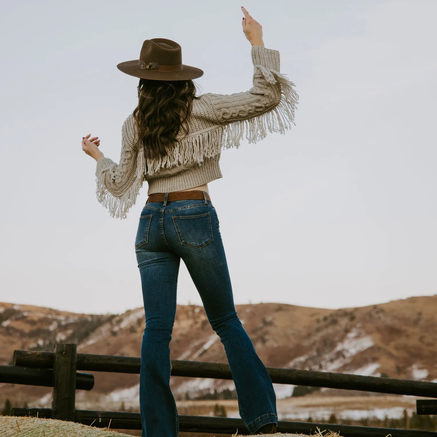 Cream Fringed Cardigan