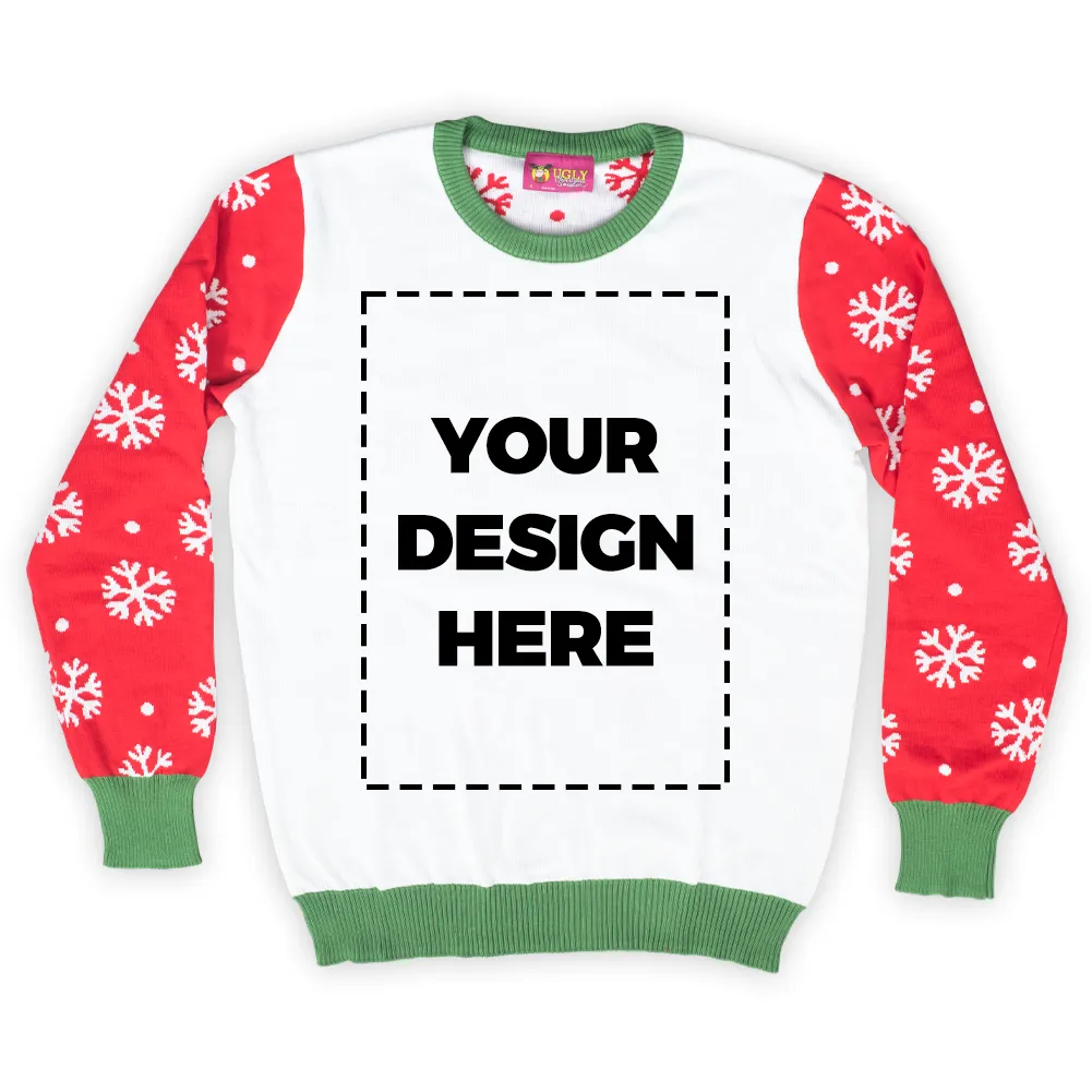 Custom Youth Poly-Knit Logo Christmas Sweater