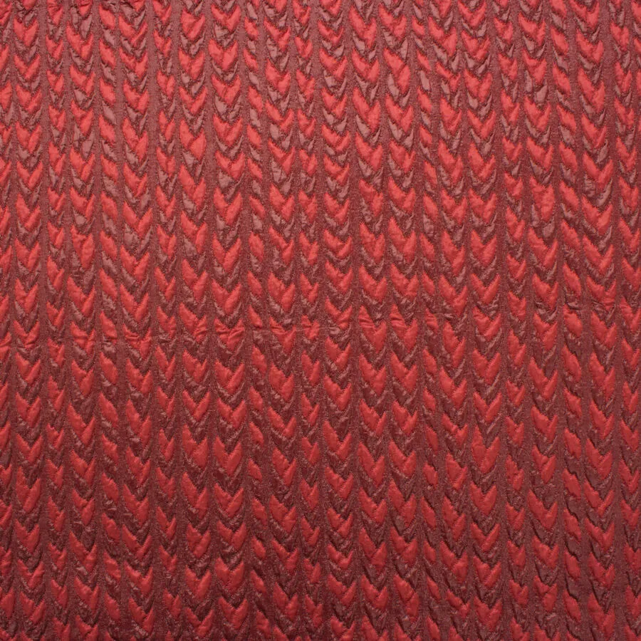 Deep Rose Metallic 'Chevron' Cloqué