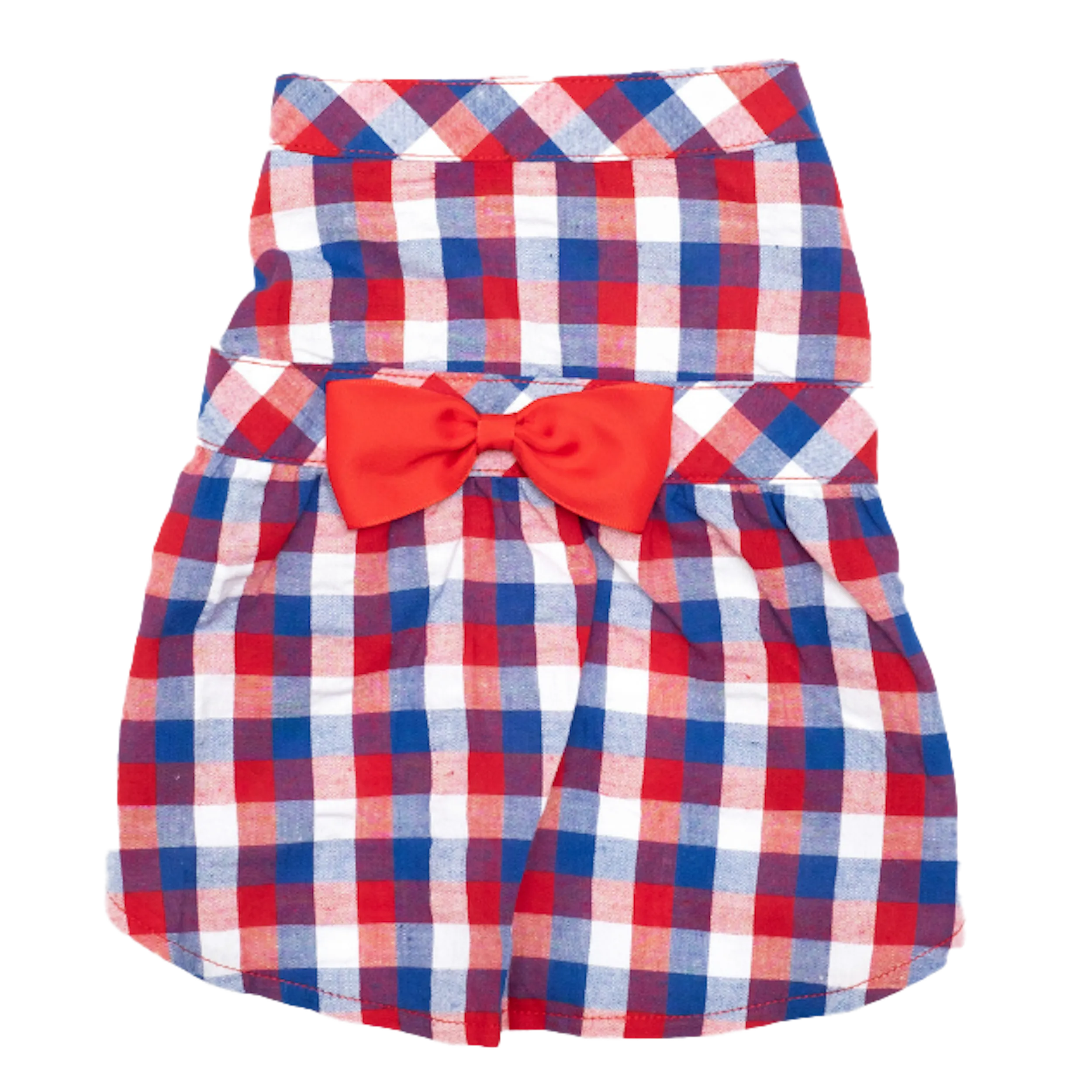 Dress | Red, White, & Blue Check