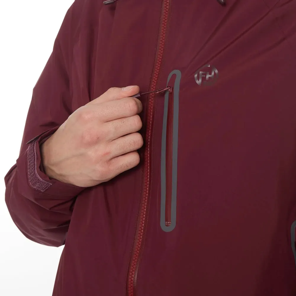 FHM Pharos Rain Jacket Men 10000mm Vinous