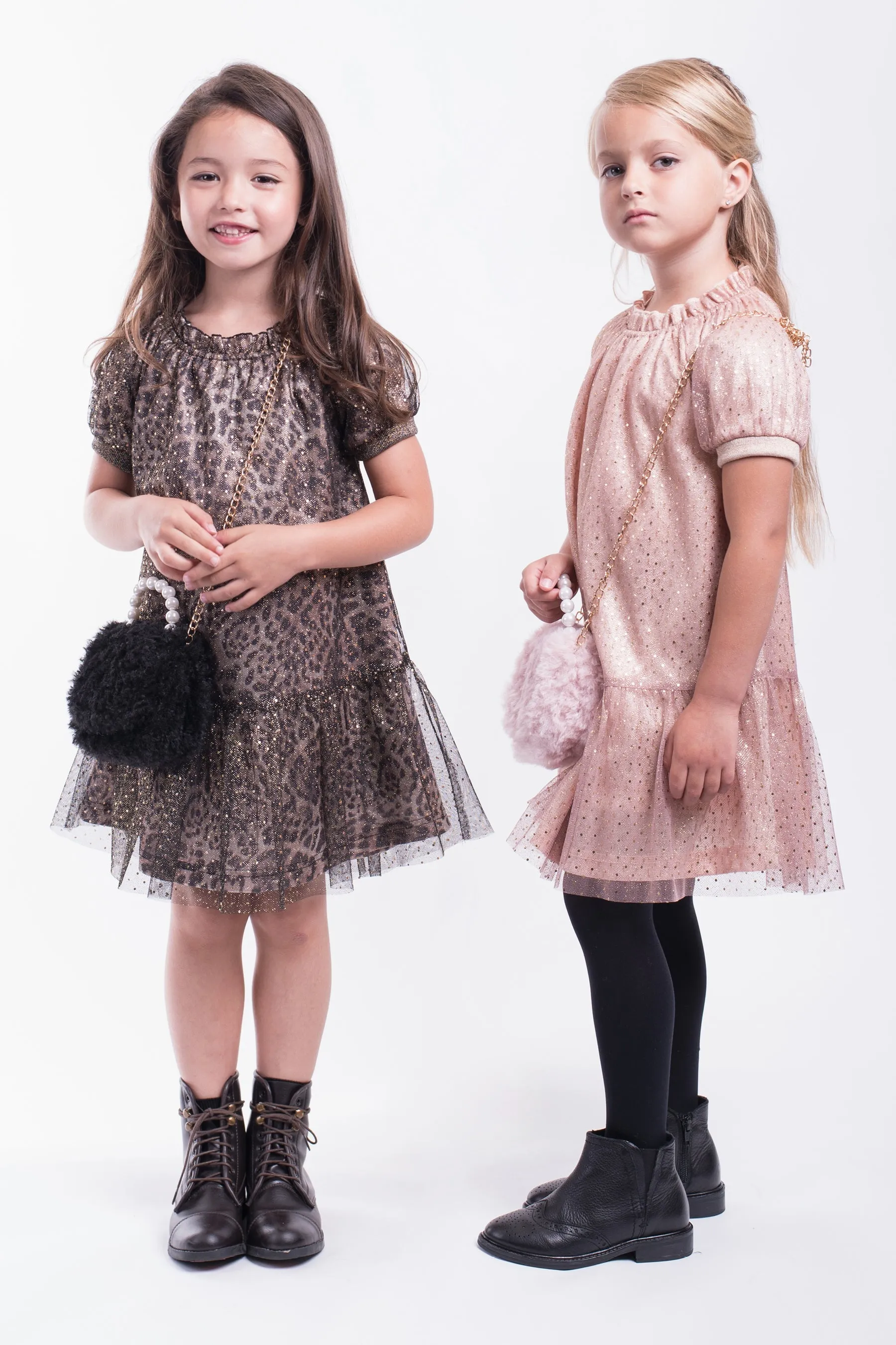 Girls Dress Imoga Naomi Leopard