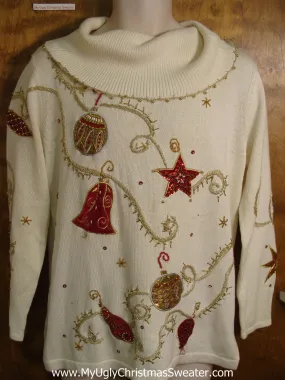 Glam Sequin Bling Cheap Bad Christmas Sweater