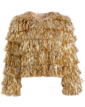 Gold Fringe Tinsel Jacket