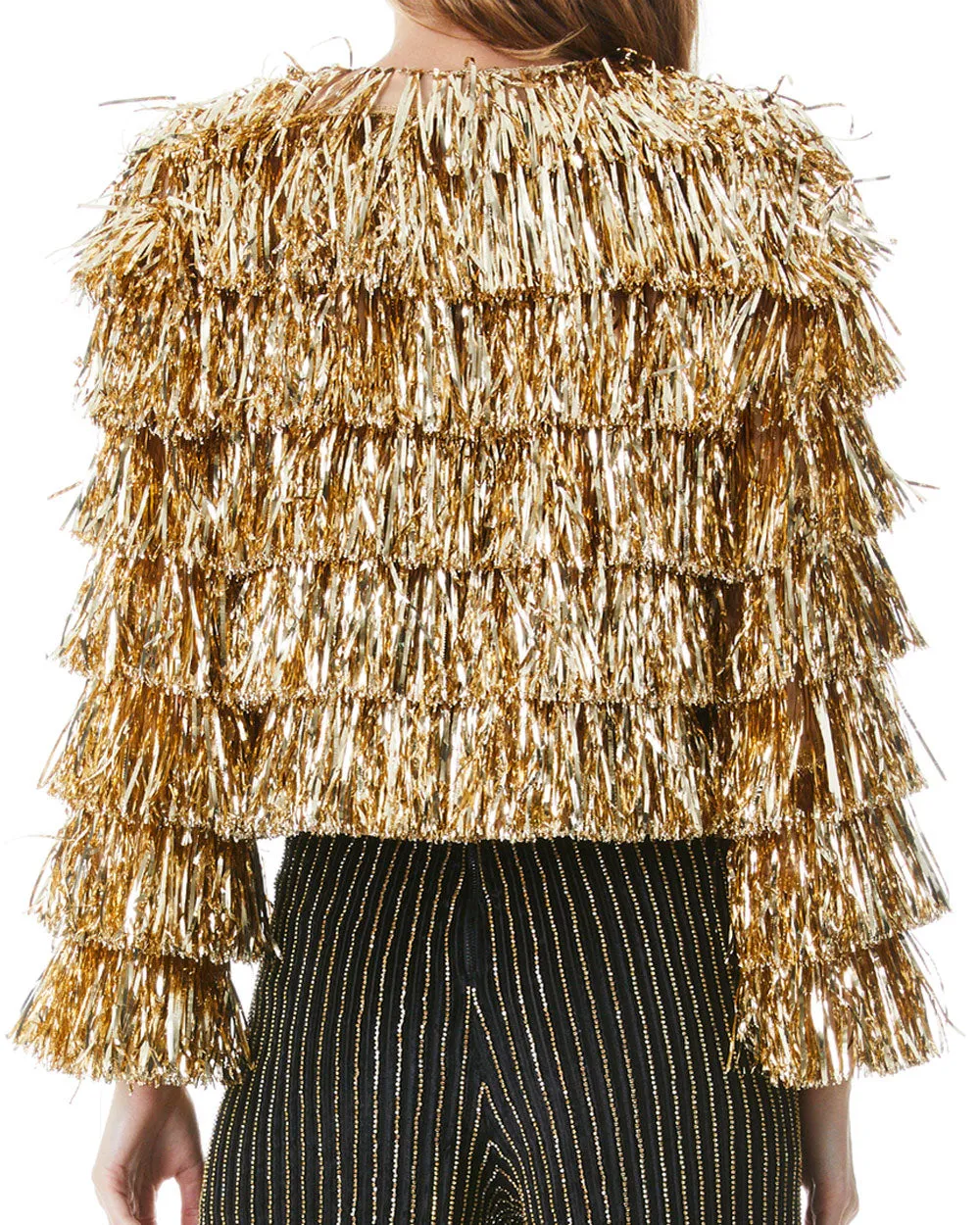 Gold Fringe Tinsel Jacket