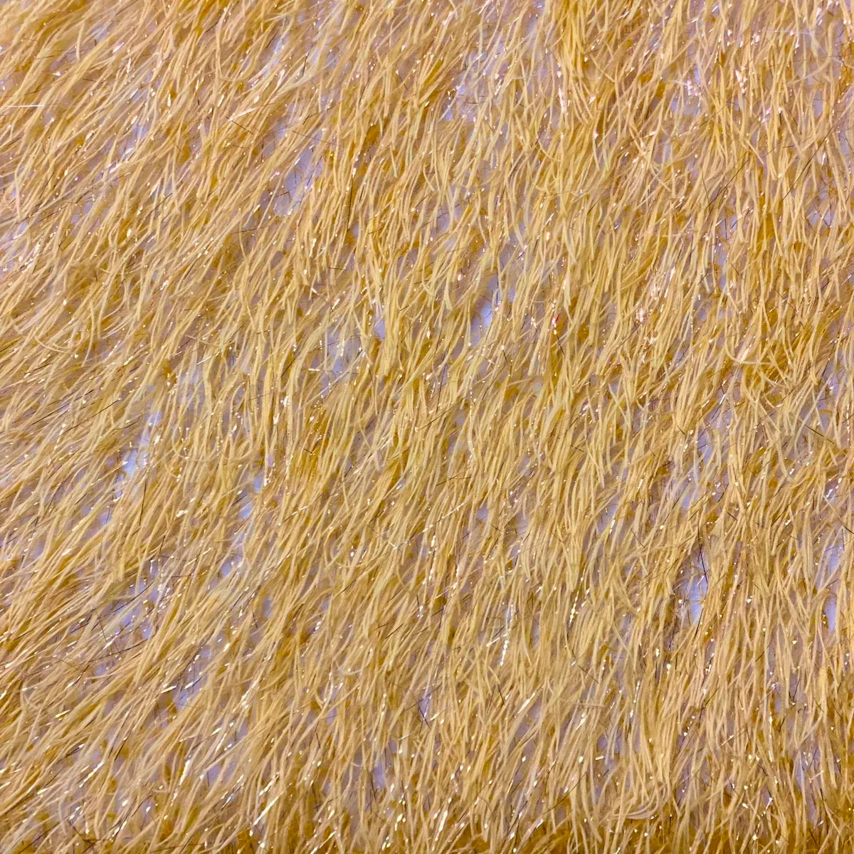 Gold Metallic Faux Ostrich Feather Lace Fabric