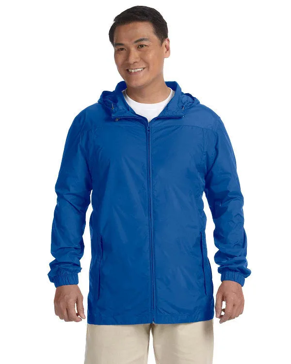 Harriton Packable Blue Rain Jacket M765