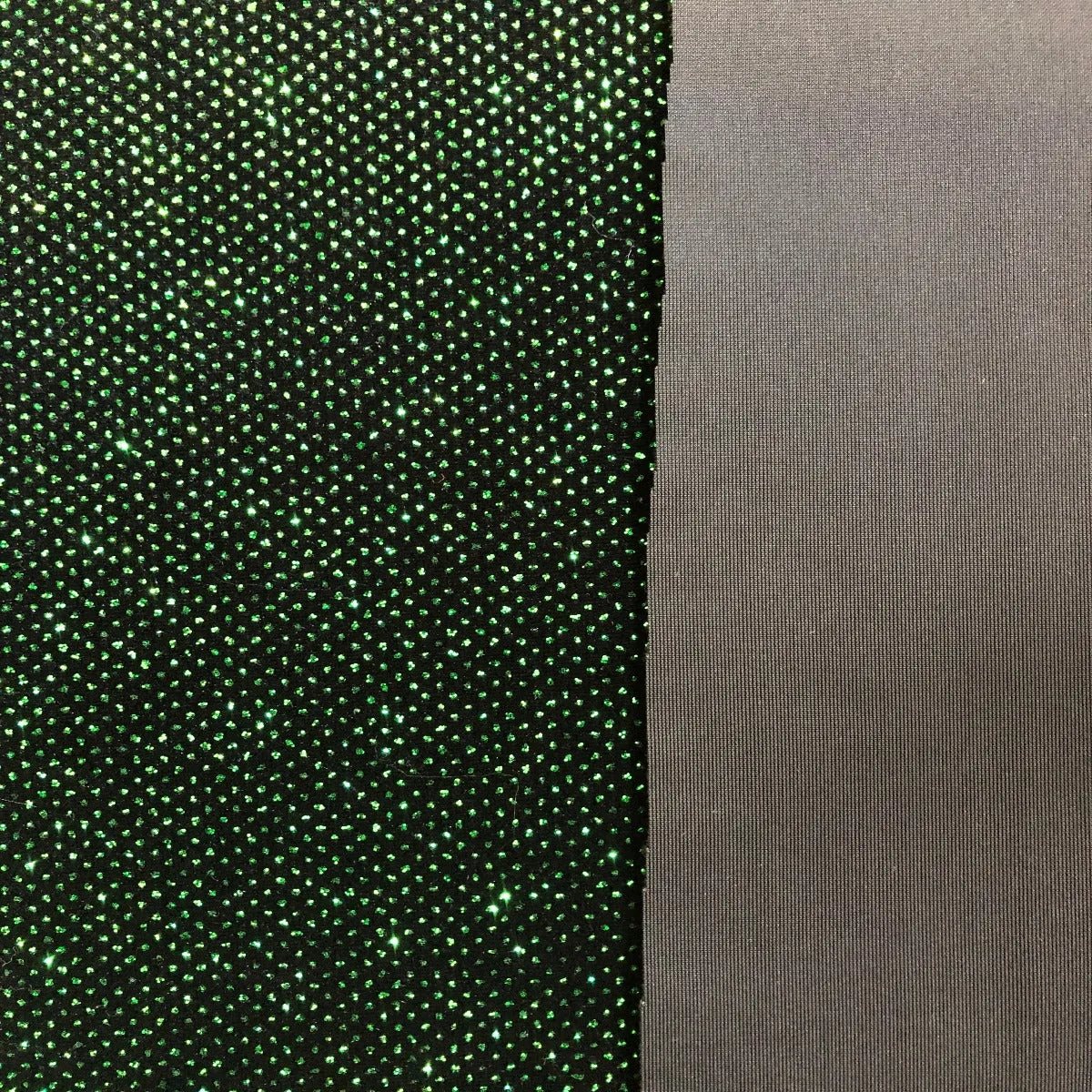 Kelly Green Sparkle Glitter Lurex Stretch Velvet Fabric