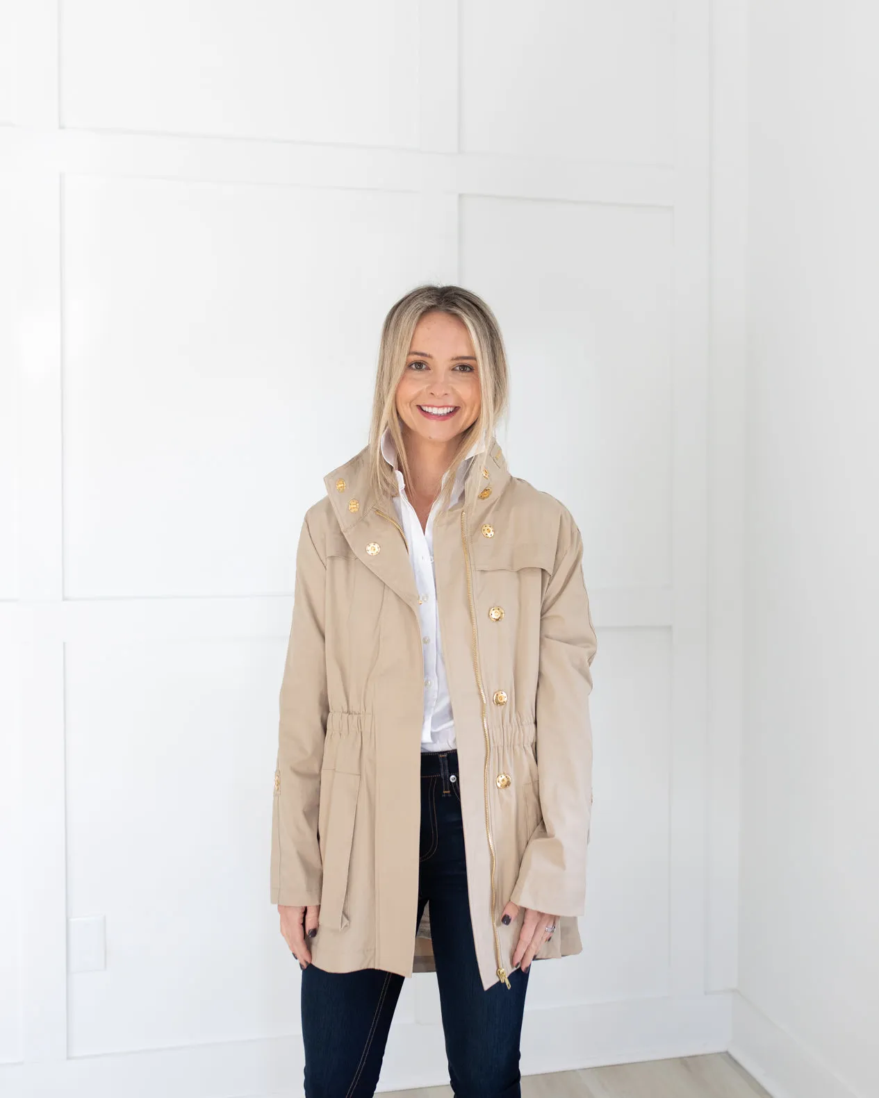 Khaki Rain Jacket