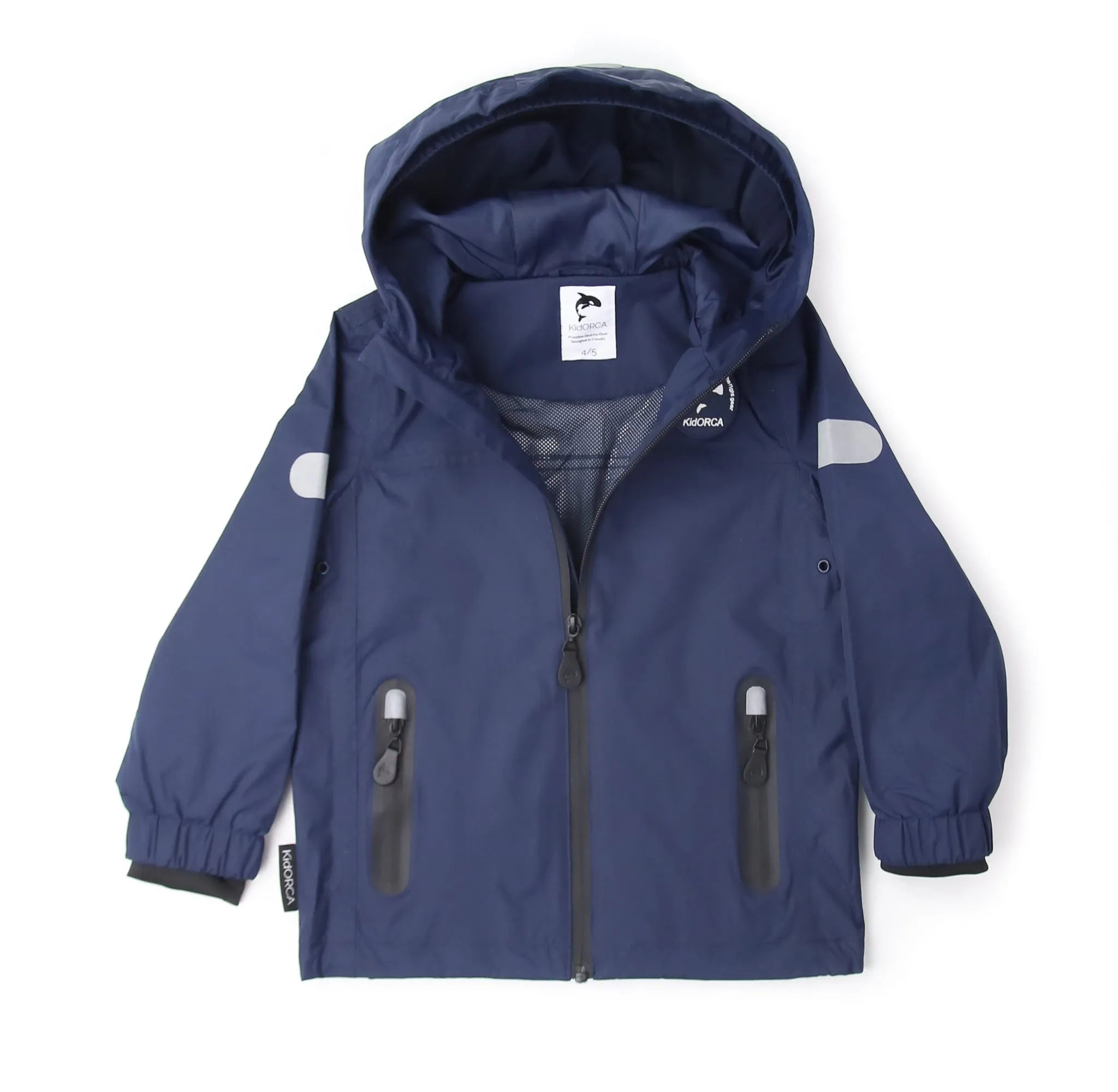 KidORCA Kids Rain Jacket _ Navy_ Model 2022