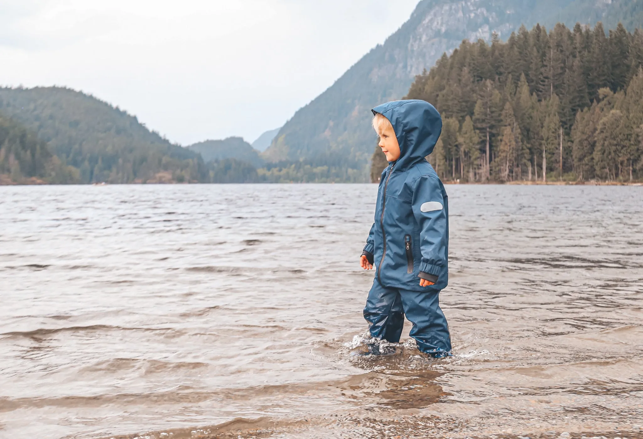 KidORCA Kids Rain Jacket _ Navy_ Model 2022