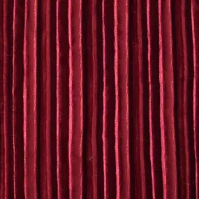 Maroon Red Pleated Stretch Velvet Fabric