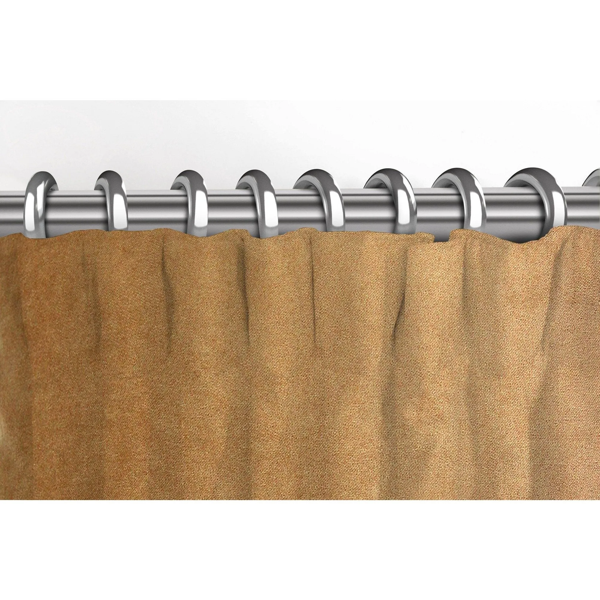 Matt Caramel Gold Velvet Curtains