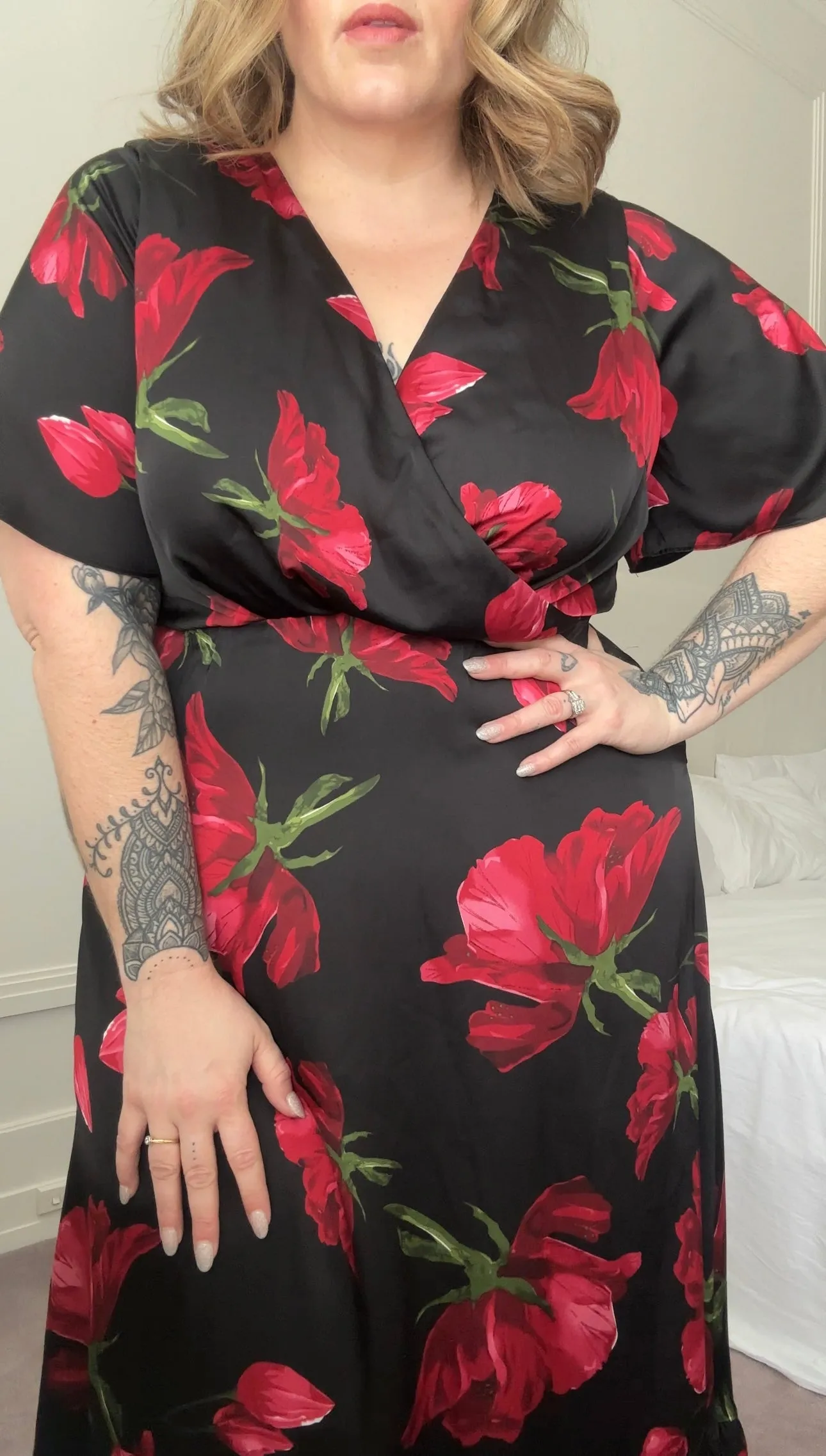 Maya Dress - Red Floral