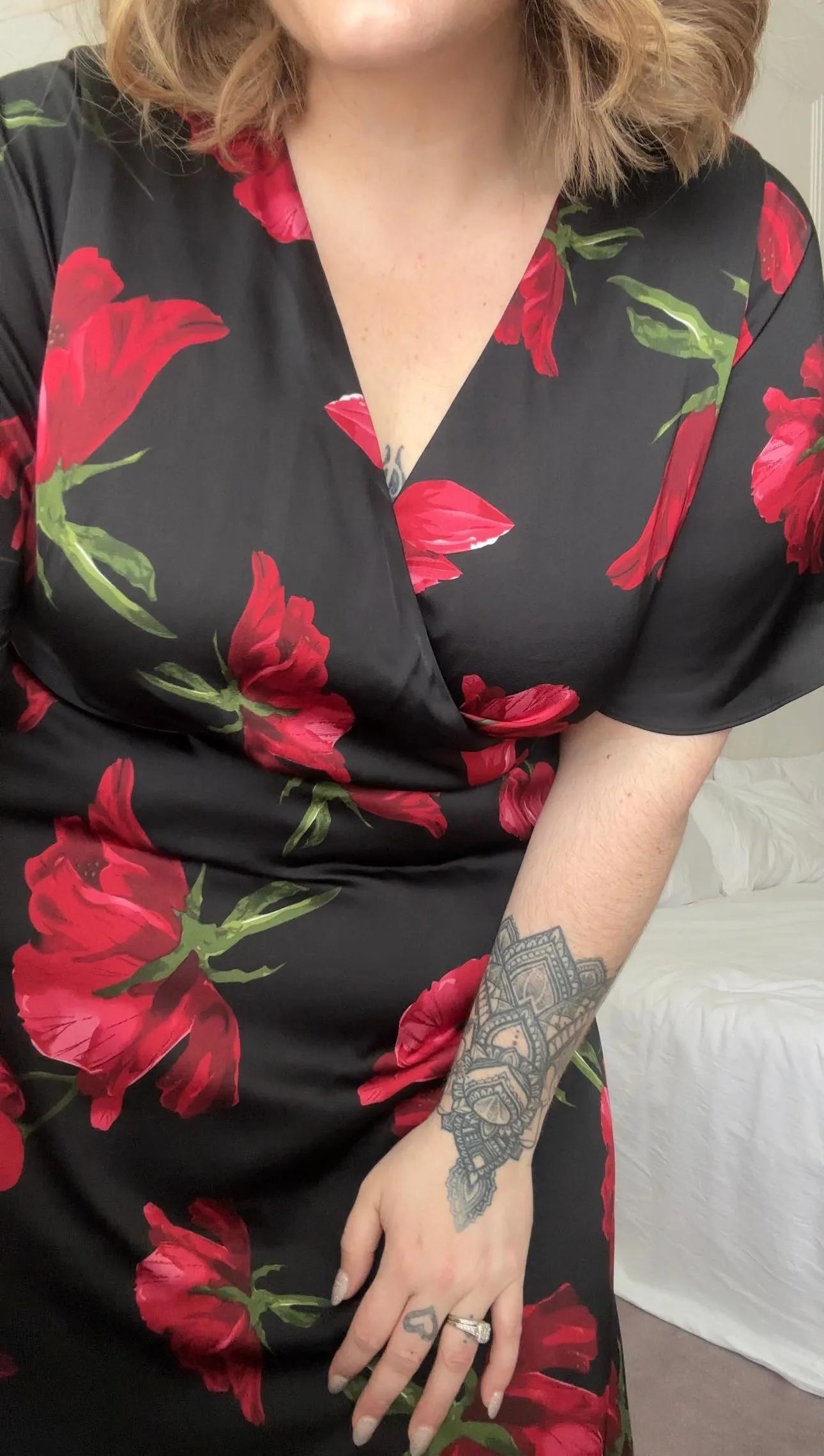 Maya Dress - Red Floral