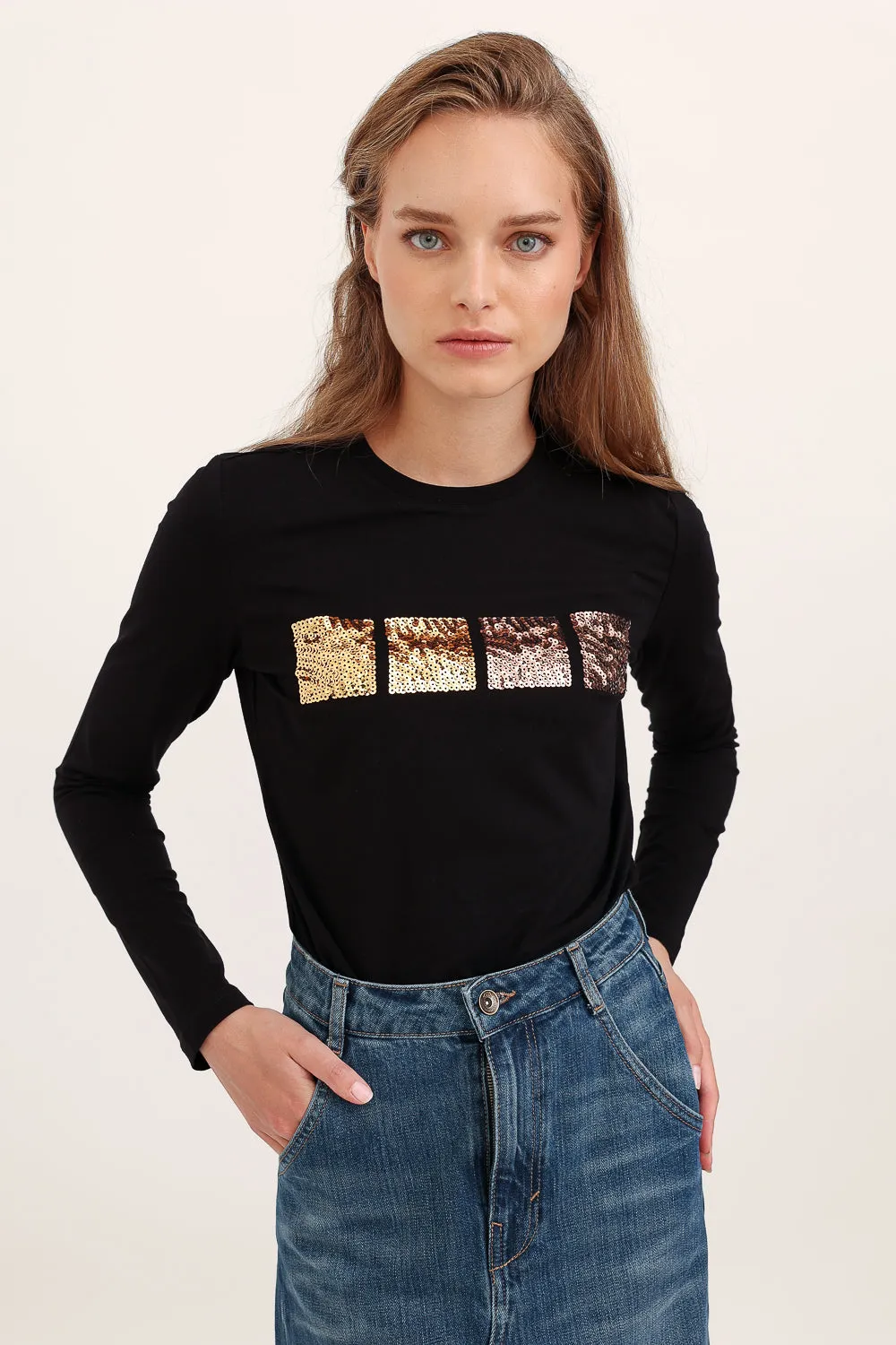 ORD Square Sequins Top