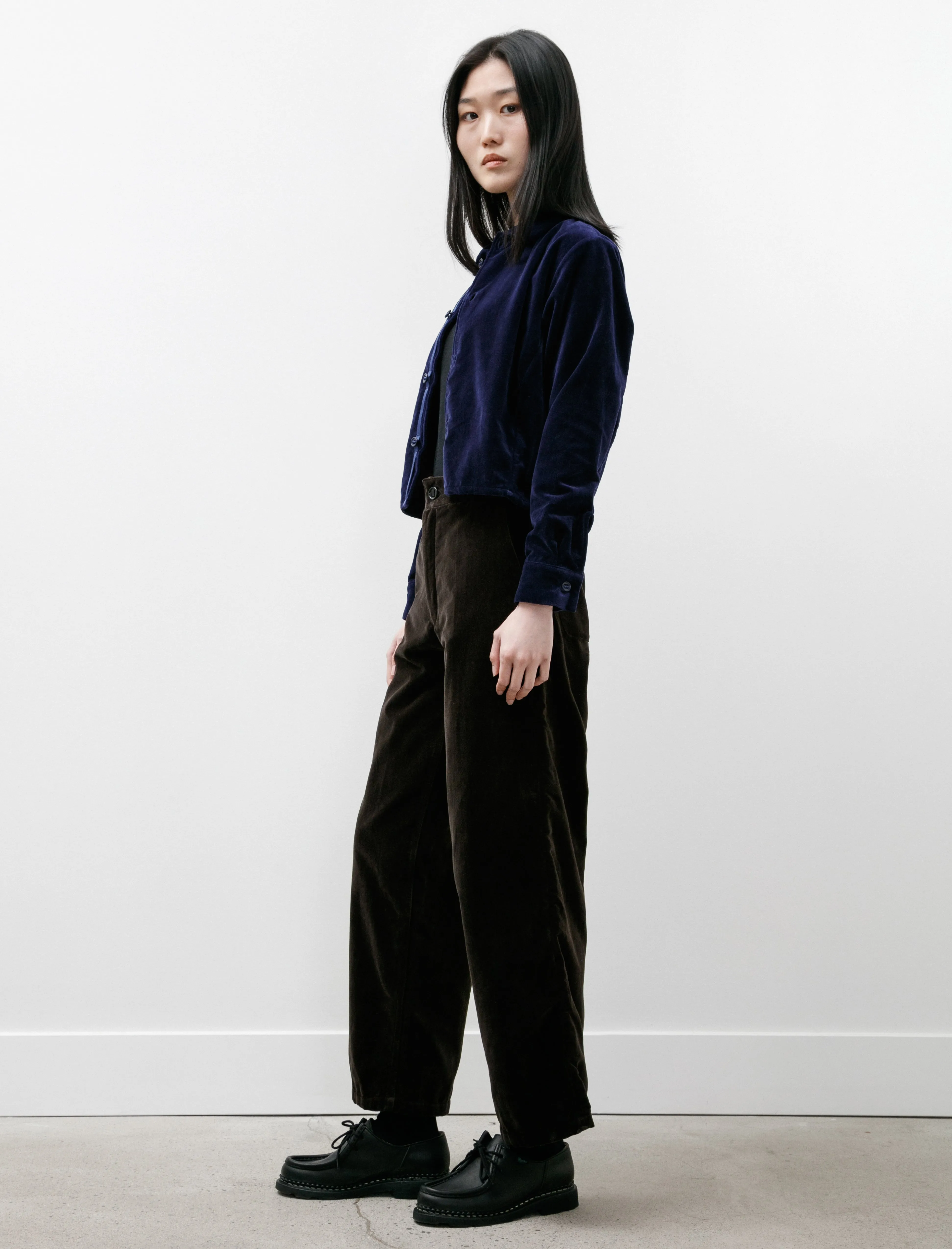 R17P4 High Waist Pants Shadow Velvet