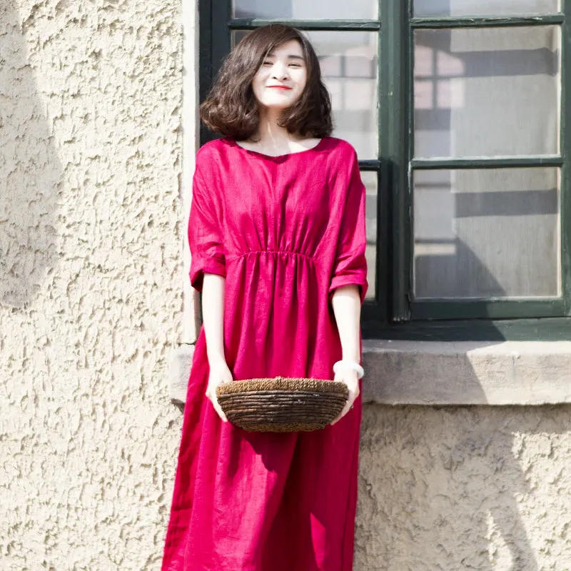 Red Women Dresses Casual Summer Women Dresses Long Women Dresses MDYP97613