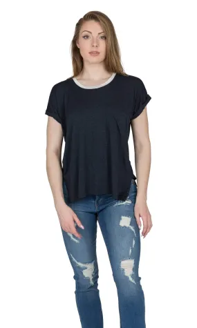 Velvet by Graham & Spencer Annamae Lux Gauze Pocket Tee