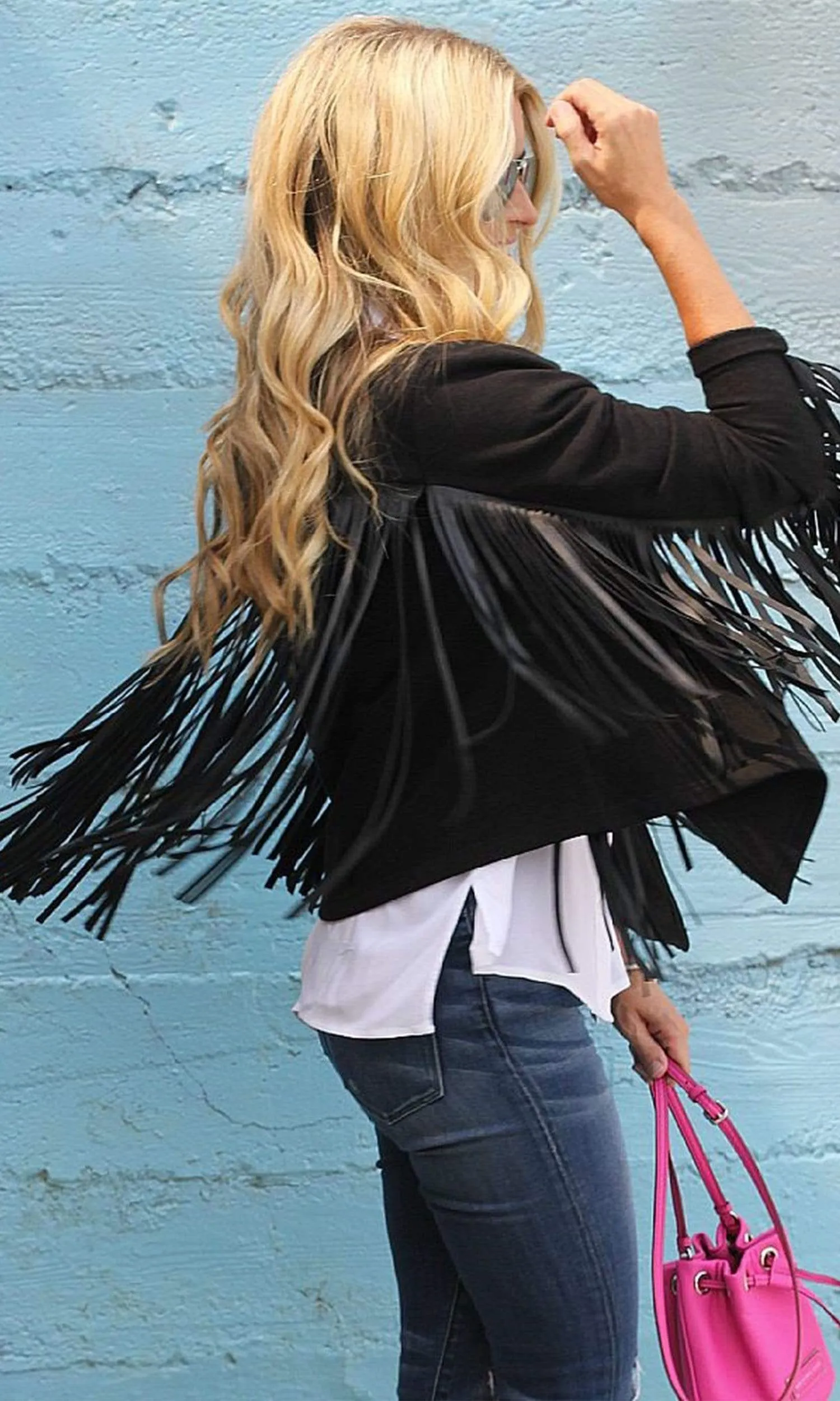 Velvet by Graham & Spencer Tiffany Fringe Jacket