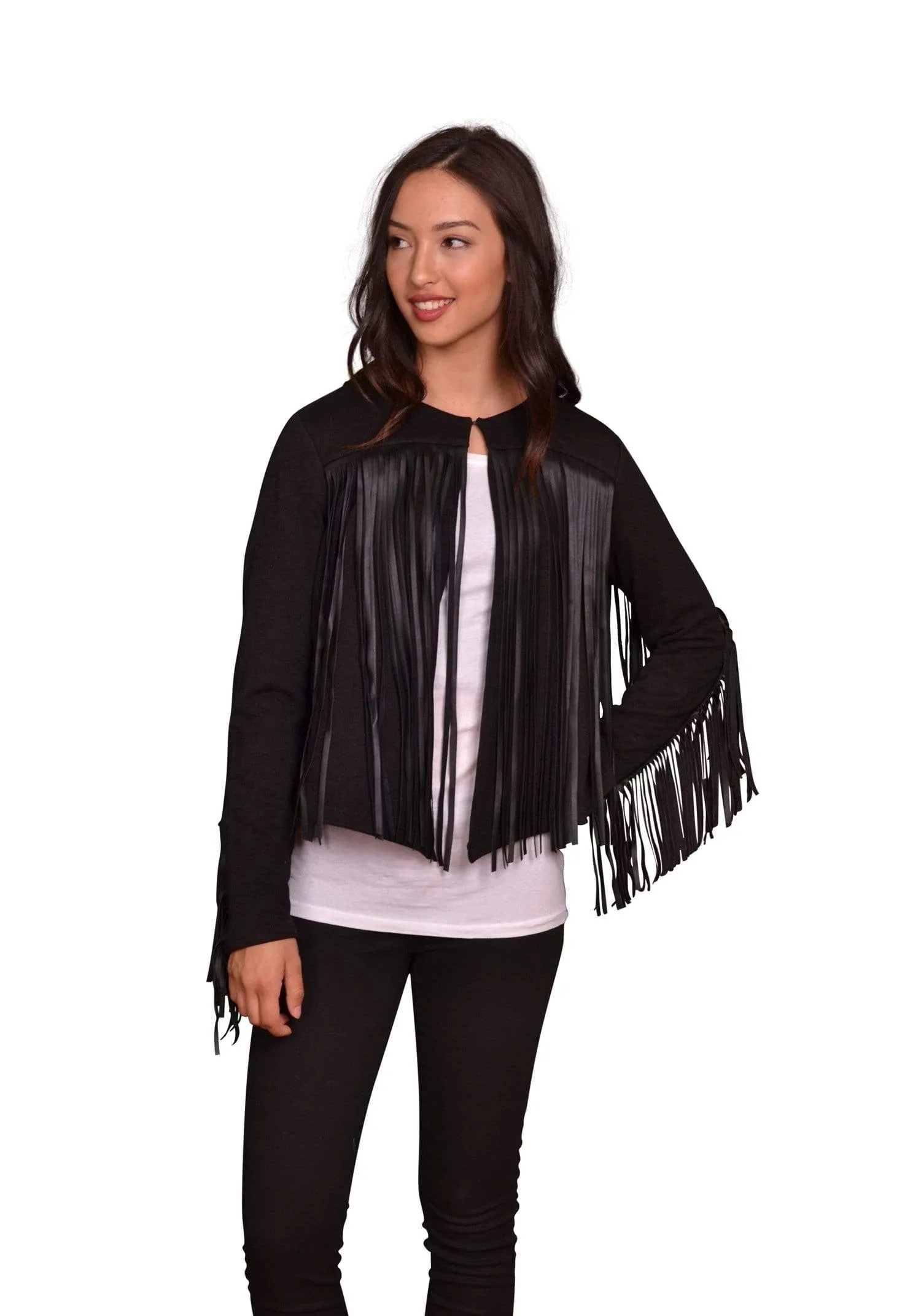 Velvet by Graham & Spencer Tiffany Fringe Jacket