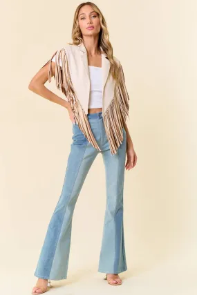 Western Fringe Shrug with Stars