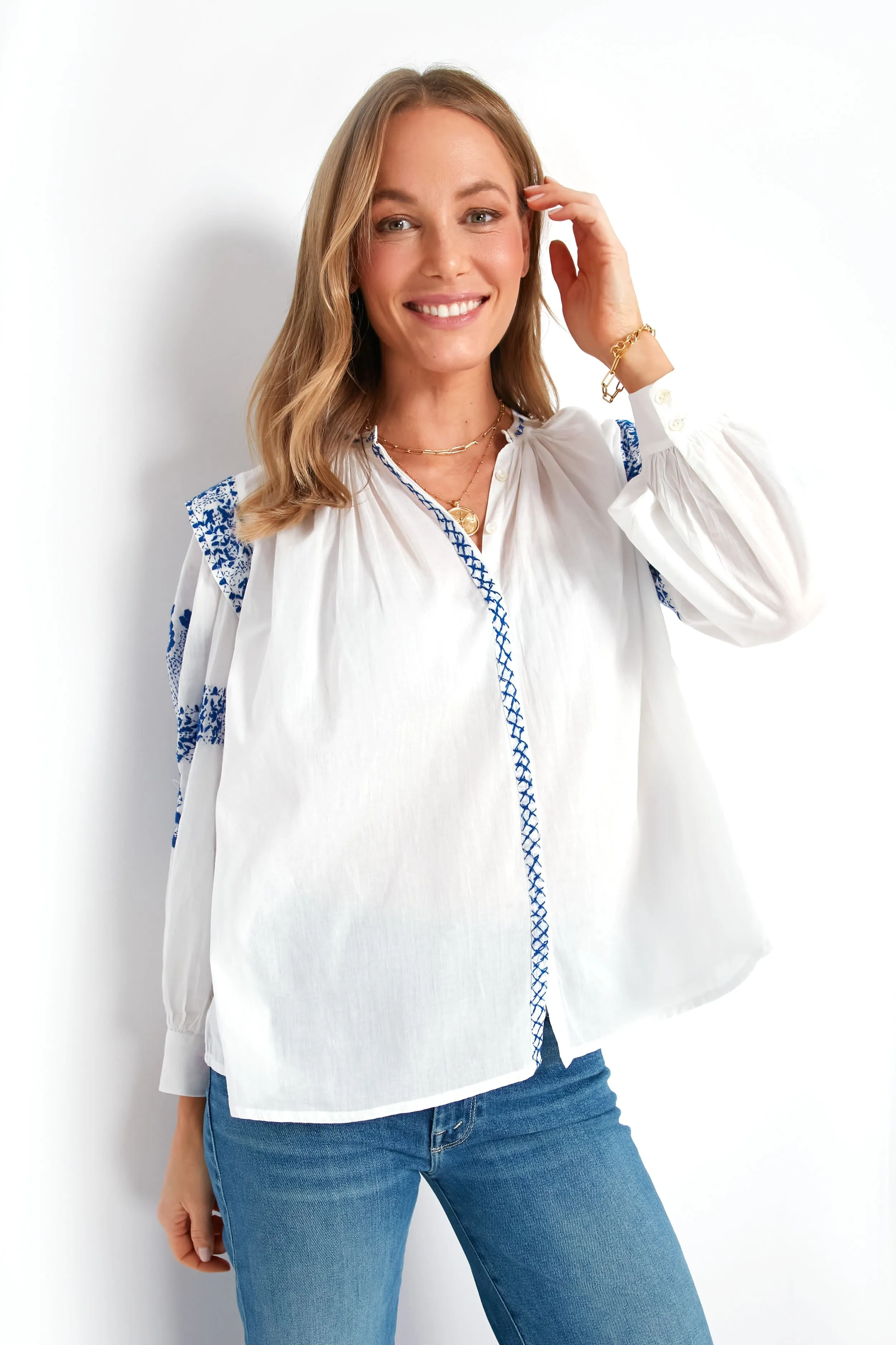 White Alani Blouse